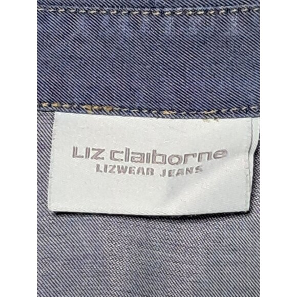 Liz Claiborne Chambray Top Womens Size L Button Up Long Sleeve NWT NOS - Picture 5 of 14